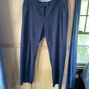 Boden Navy linen blend pants Size 12